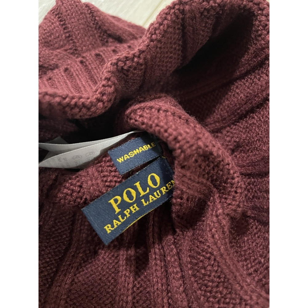 Polo Ralph Lauren Men's Beanie Skull Cap Chunky Cable Knit  NWOT - Picture 2 of 3